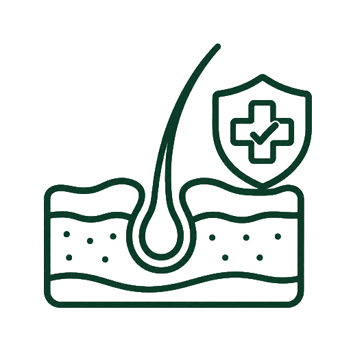 Respaldo de enfoque dermatológico
